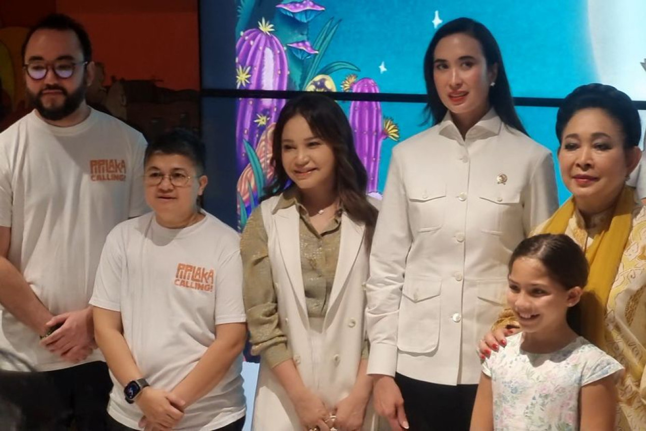 Pembukaan instalasi seni Pipilaka Calling di Sarinah, Jakarta, Senin (15/12/2025).