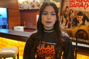 Saskia Chadwick saat Grid.ID temui di kawasan Thamrin, Jakarta Pusat, Jumat (19/7/2024).