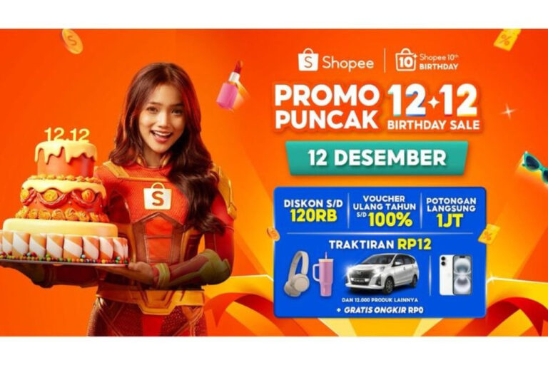 Shopee 12.12 Birthday Sale: Rayakan 10 Tahun dengan Diskon Fantastis dan Hadiah Mewah