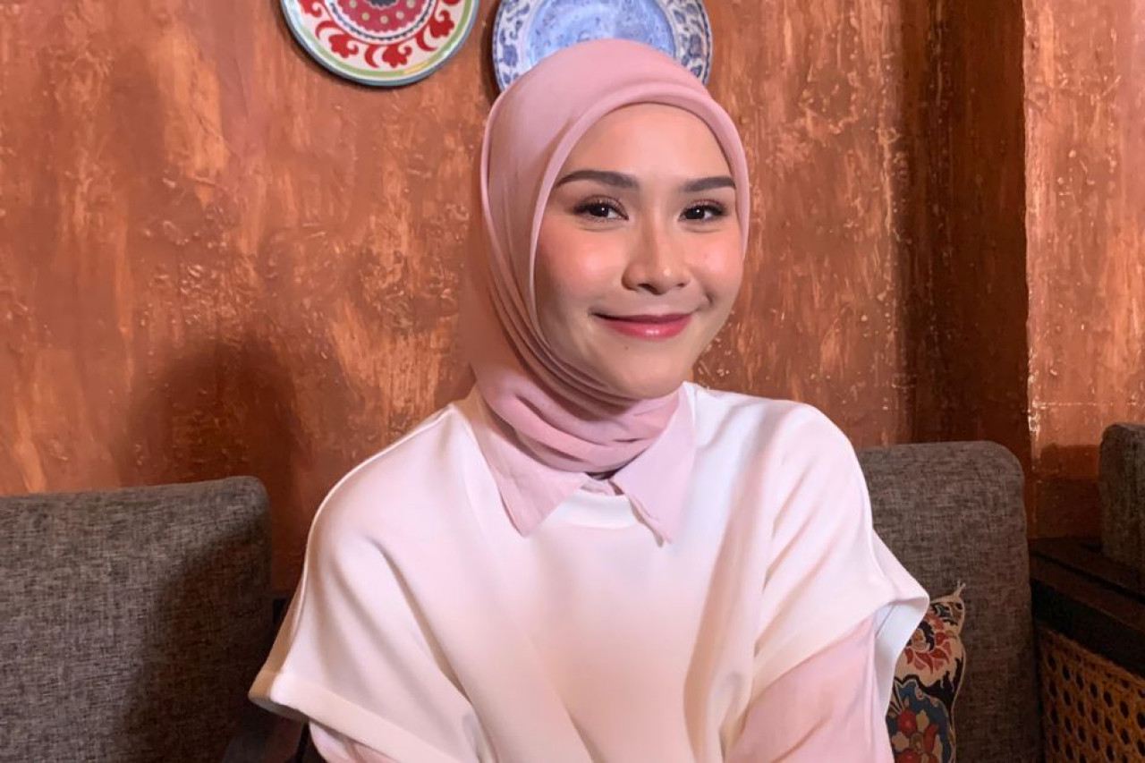 Zaskia Adya Mecca di kawasan Cikini, Jakarta Pusat, Jumat (7/3/2025).