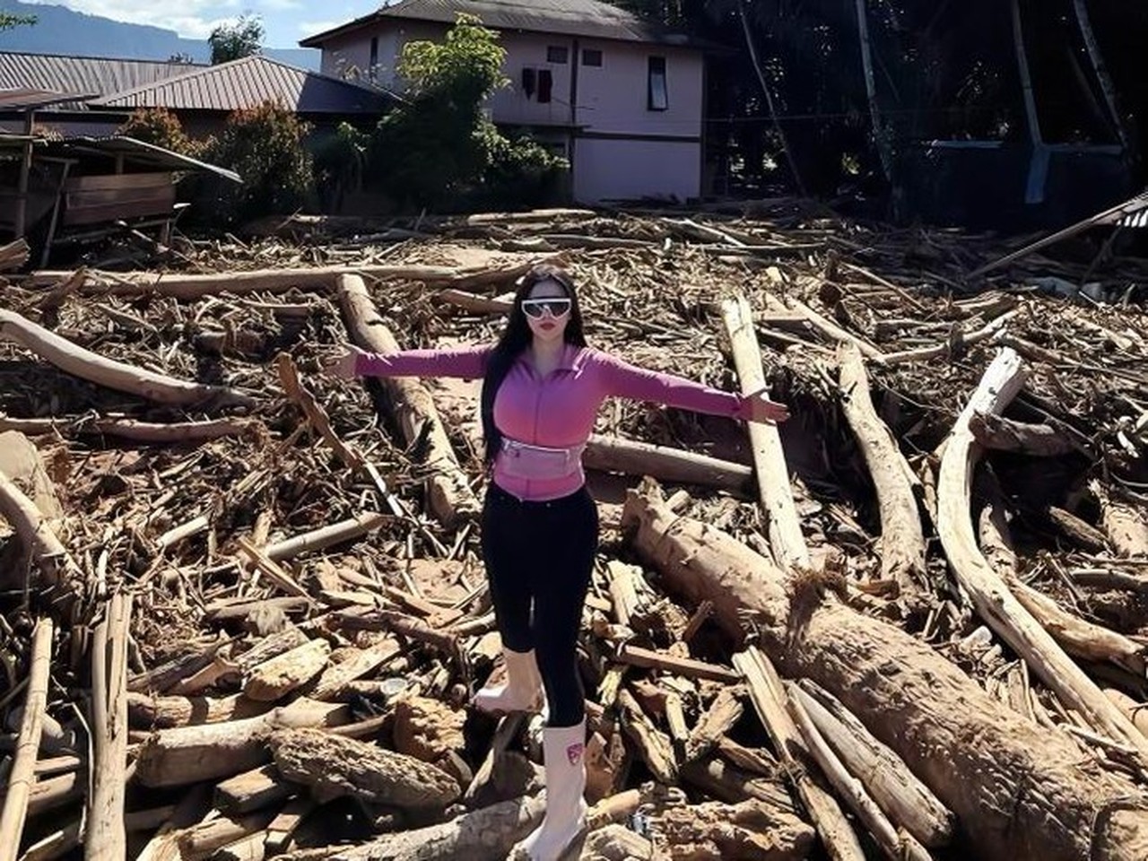 Novi Rizki Kaget Dihujat Netizen Akibat Pakaian Ketat Saat ke Lokasi Bencana Novi Rizki Kaget Dihujat Netizen Akibat Pakaian Ketat Saat ke Lokasi Bencana